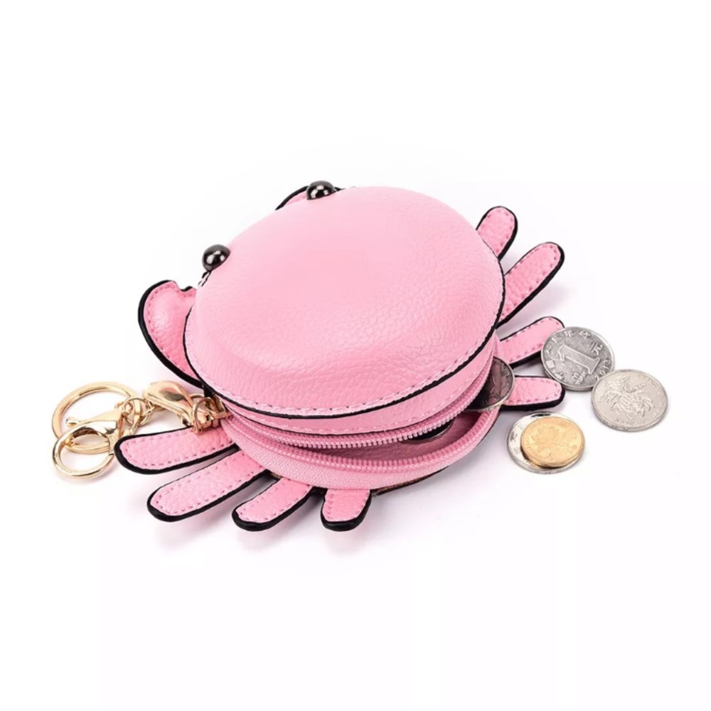 New Pink or Red Crab 🦀Coin Purse, adorable and cute. 🦀 - Picture 5 of 7